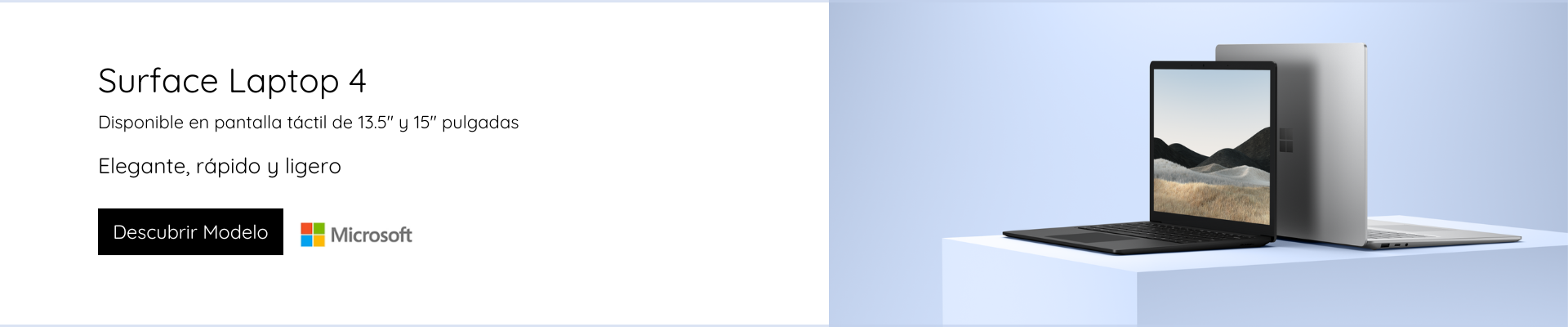 Descubre el portatil Microsoft Surface Laptop 4