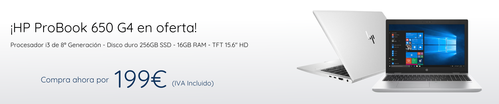 Portatil de segunda mano HP ProBook 650 G4 en oferta