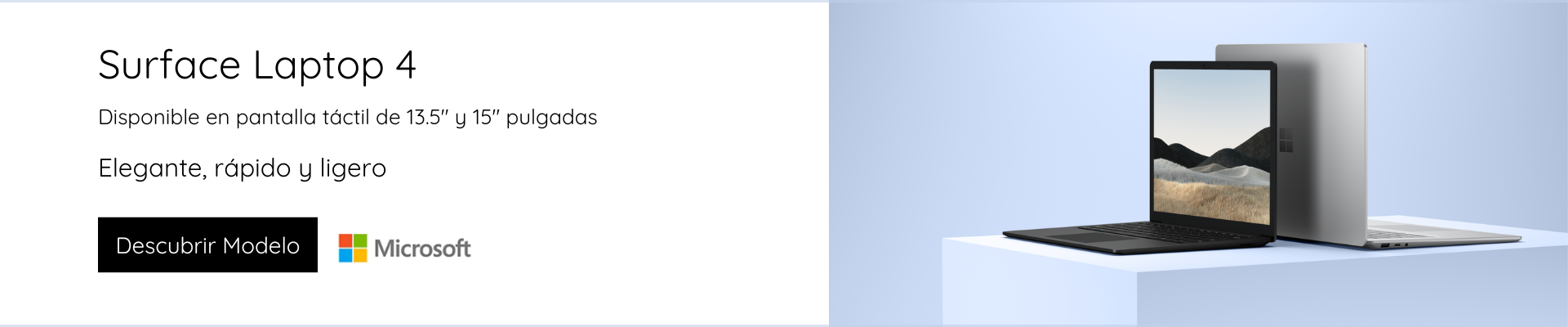 Descubre el portatil Microsoft Surface Laptop 4