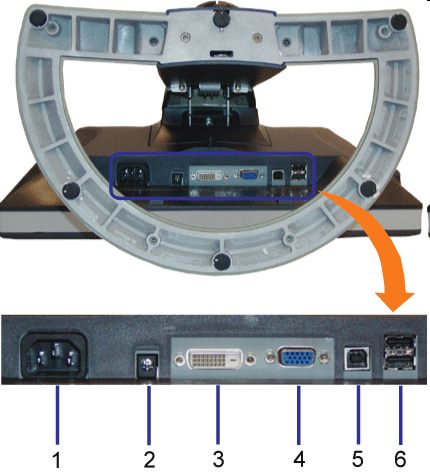 DELL 19 1905FP USADOS inferior