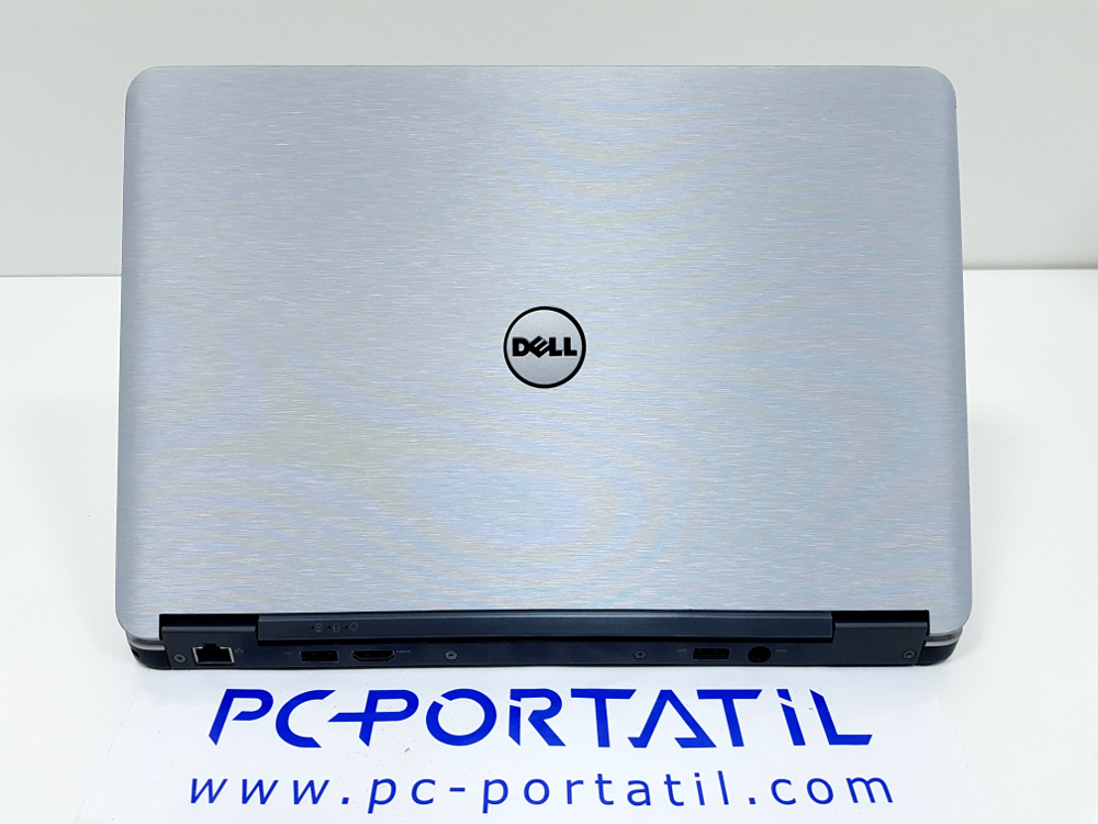 Dell latitude E7240 vinilo plata abierto trasera