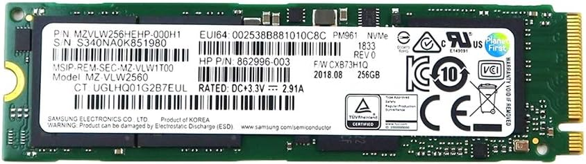 Disco Duro 256 NVMe Samsung PM961 FULL