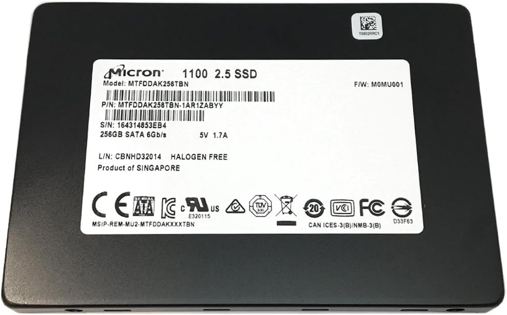 Disco Duro Micron 256GB SSD SATA FULL