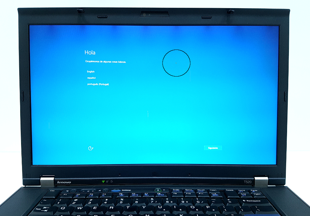 Lenovo T530 leve pixel