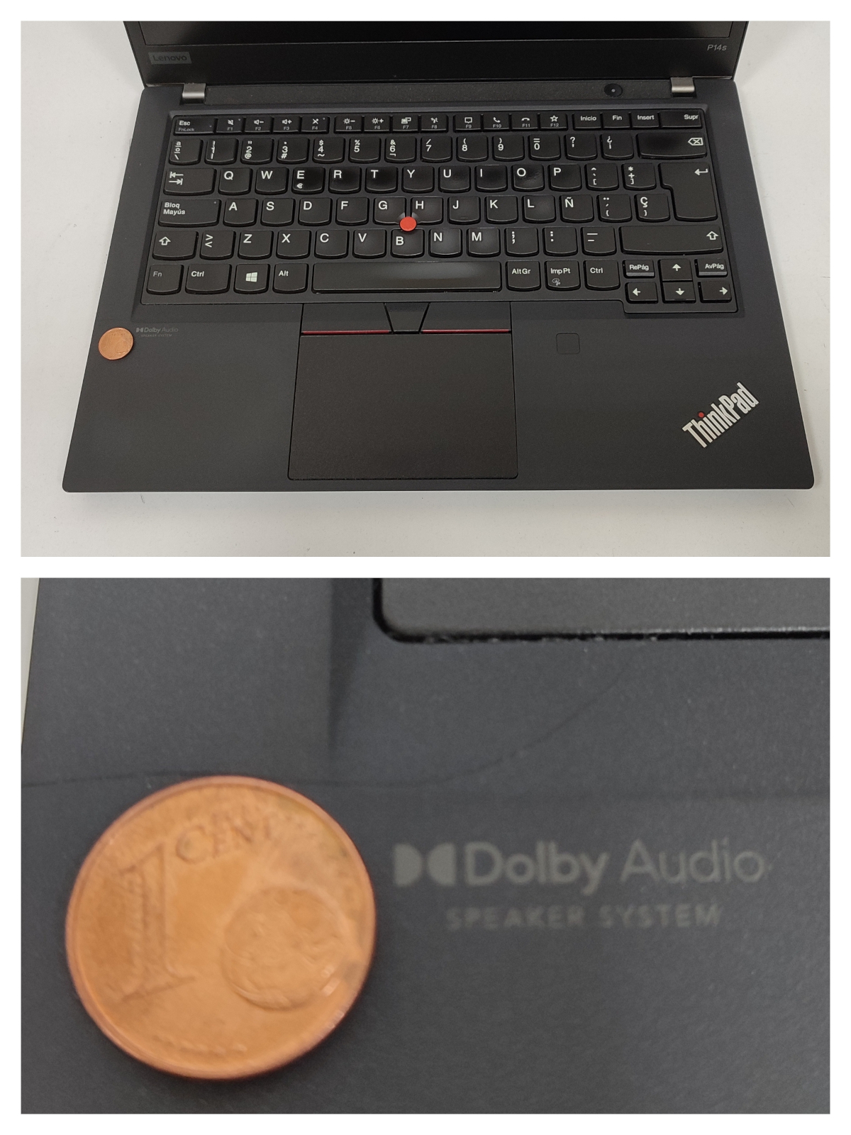 Lenovo Thinkpad P14s Fisura Reposamunecas