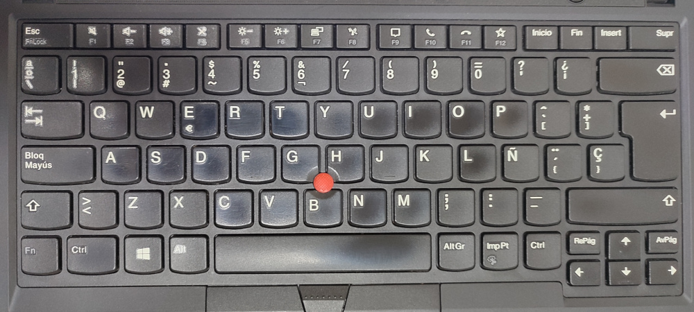 Lenovo Thinkpad P14s Teclado Gastado