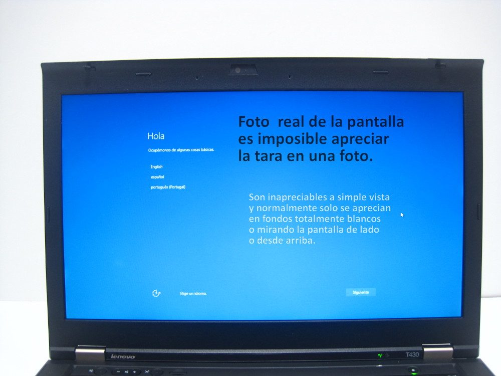 Lenovo thinkpad t430 pantalla real