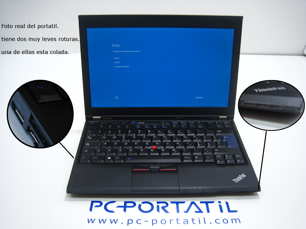 Lenovo thinkpad x220 defecto cosmetico leve