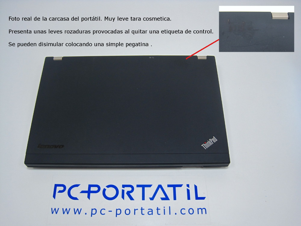 Lenovo thinkpad x220 defecto cosmetico tapa