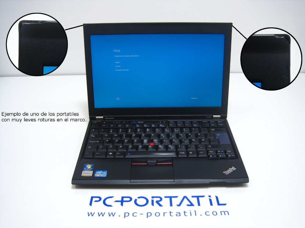 Lenovo thinkpad x220 defecto marco leve