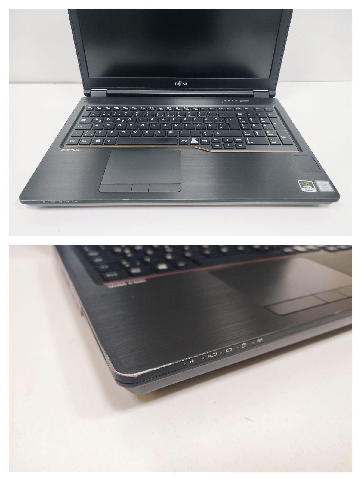 Portatil reacondicionado Celsius Reposamunecas