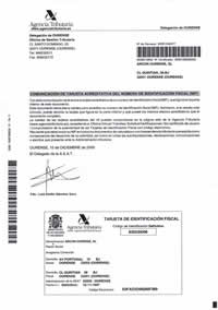 Certificado Agencia Tributaria