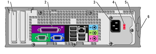 dell optiplex gx620 SFF segundamano full TRASERA