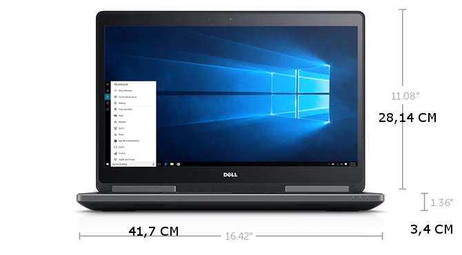 dell precision 7710 MEDIDAS