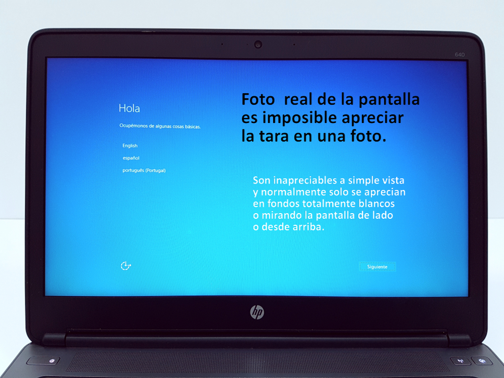 hp probook 640 G1 Pantalla real