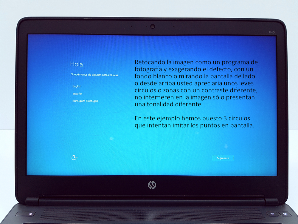 hp probook 640 G1 Pantalla retocada