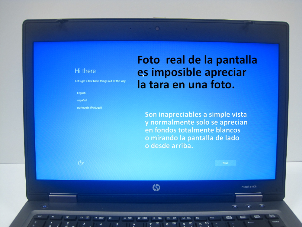 hp probook 6460b leve tara pantalla