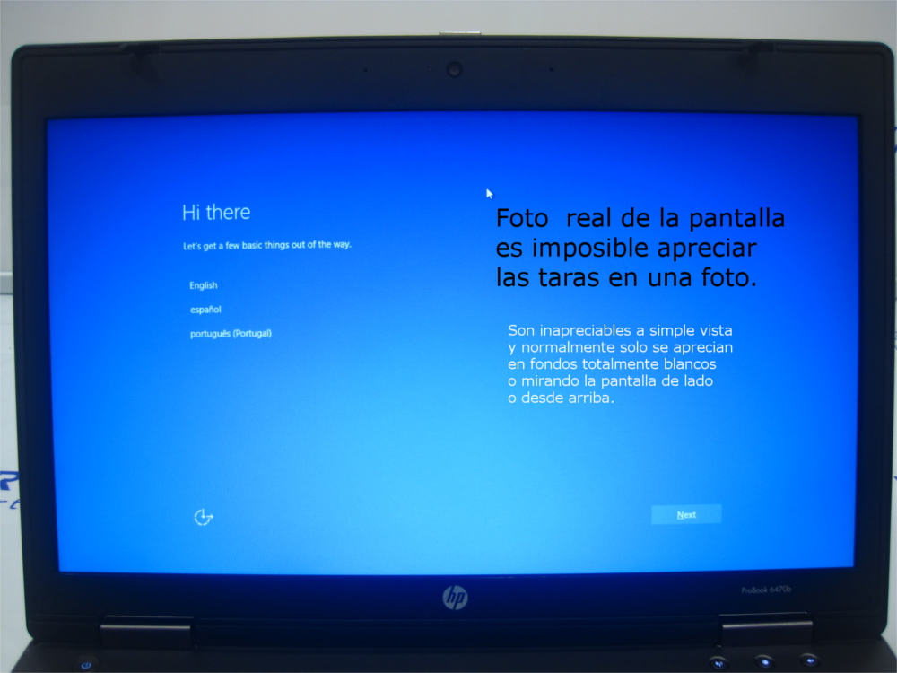 hp probook 6470b defecto pantalla