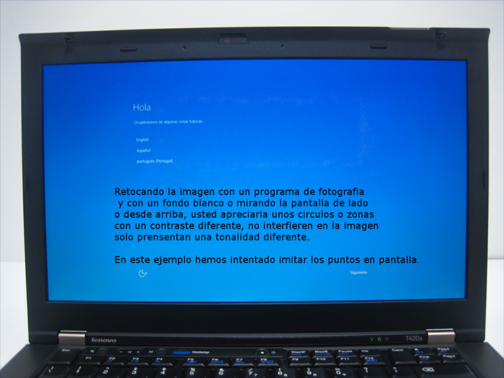 lenoT420s pantalla tara