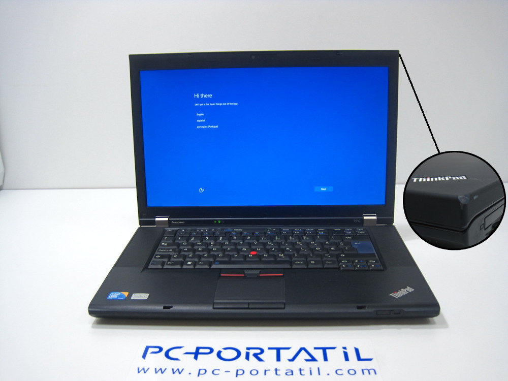 lenovo thinkpad t510 muy leve tara esquina