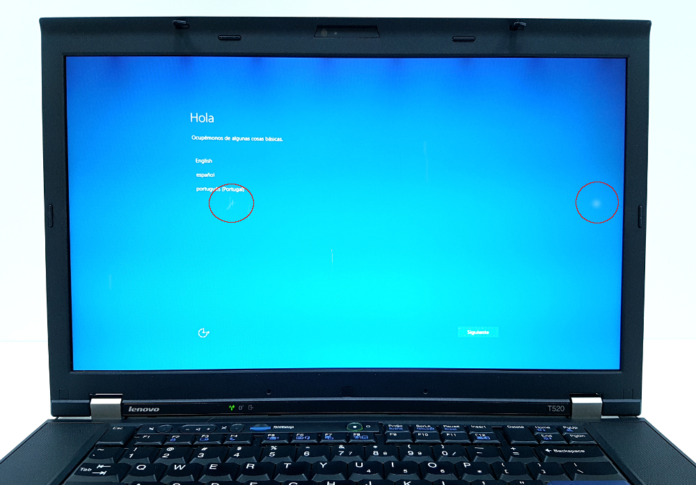 lenovo thinkpad t510 muy leve tara pantalla