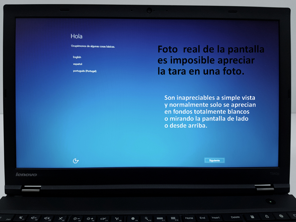 lenovo thinkpad t540 pantalla real