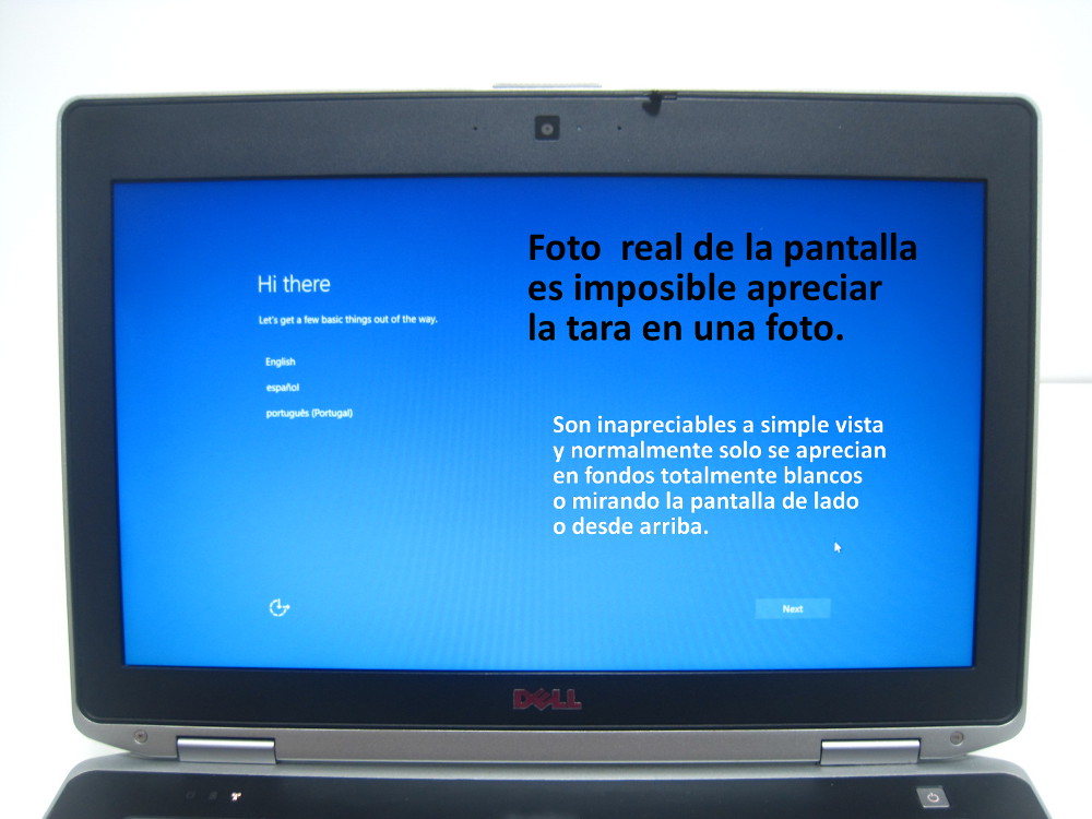 pantalla real dell 6430