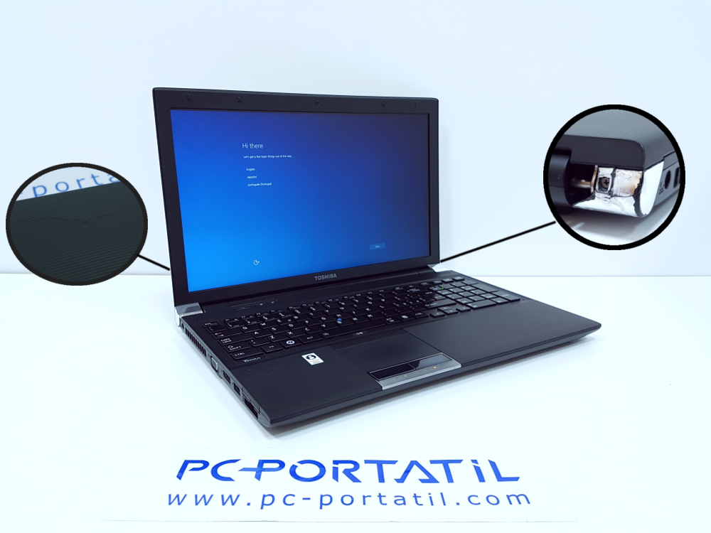 portatiles toshiba R850 embellecedor fisura