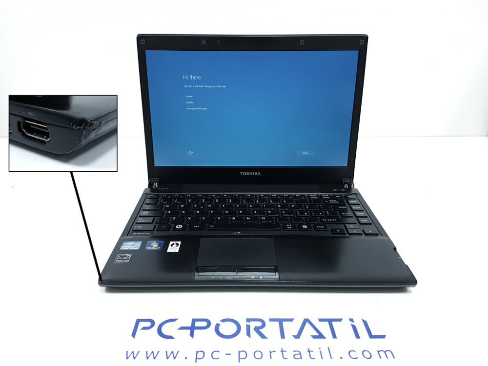toshiba portege r830 embellecedores bisagra rotura